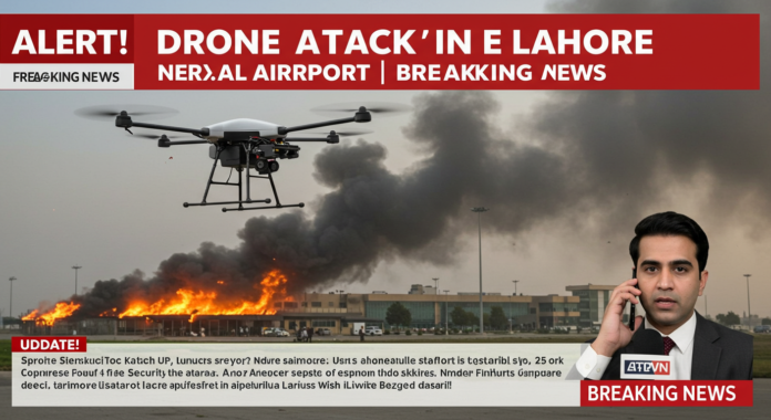 drone attack in lahore near airport