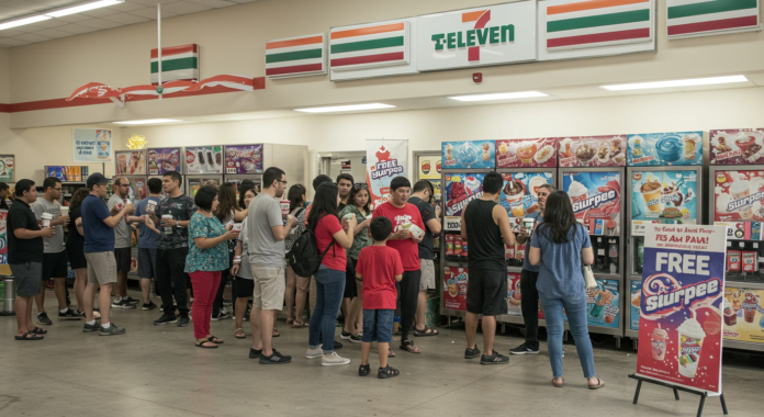 7 eleven free slurpees canada